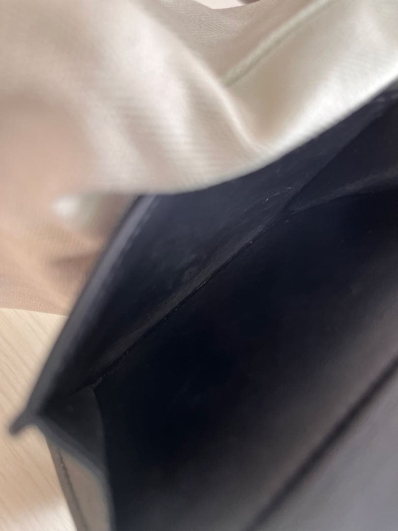 LOEWE ブラック エンボス 三つ折り財布