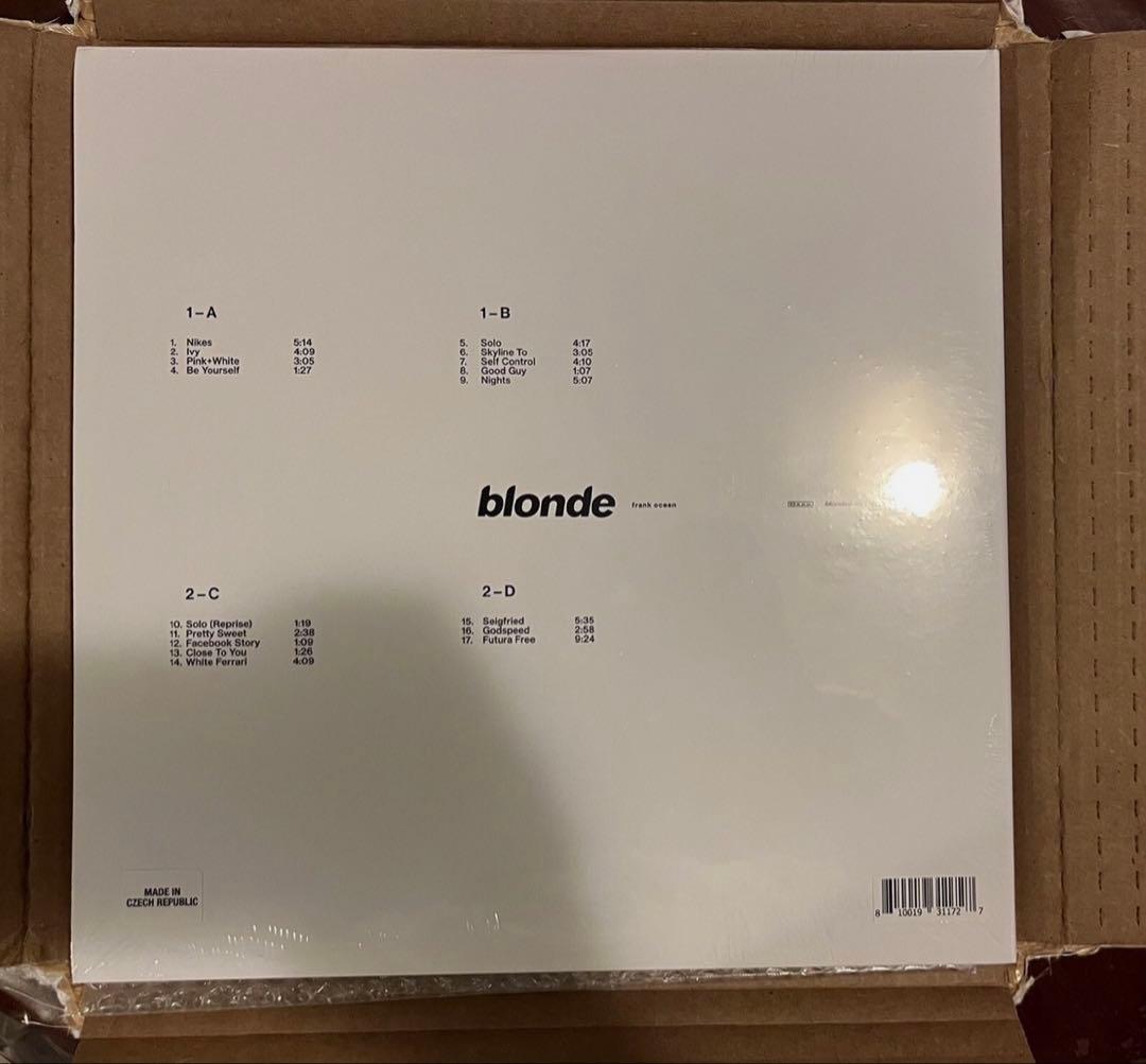 Frank Ocean blonde レコード オフィシャル版 2LP レコード