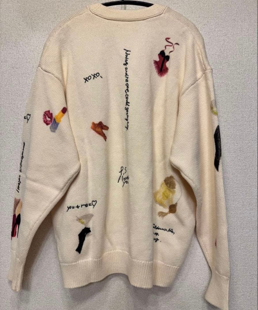 【Ameri】LITTLE FUNNY FACE KNIT CARDIGAN