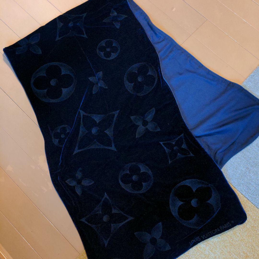 美品　ルイヴィトン　モノグラム　エシャルプストール・ベロアマフラー