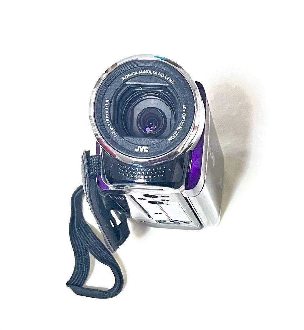 JVC Everio FULL HD ビデオカメラ パープル AVCHD