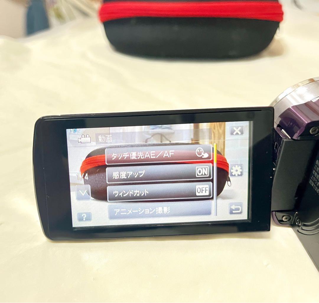 JVC Everio FULL HD ビデオカメラ パープル AVCHD