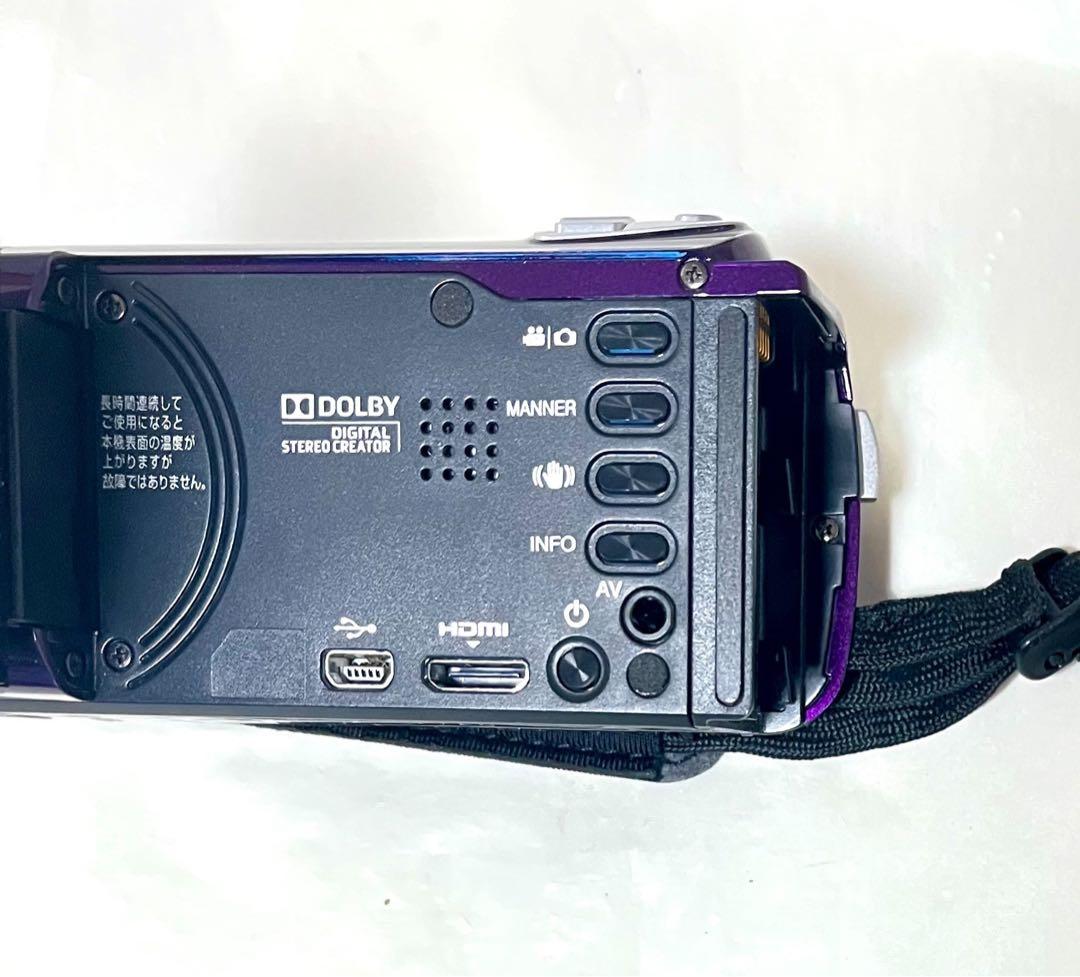 JVC Everio FULL HD ビデオカメラ パープル AVCHD