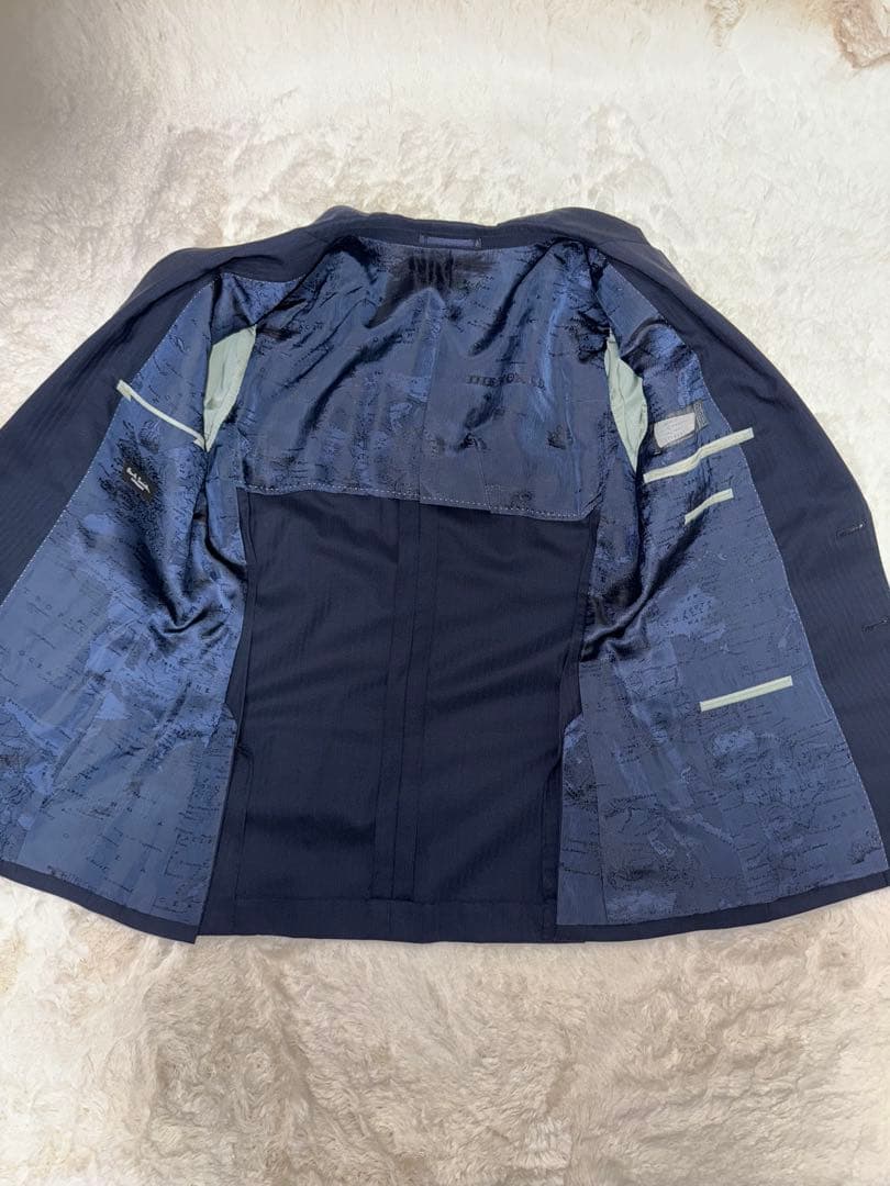 ✨極美品 ✨ポールスミス ネイビー ストライプ 3ピース スーツ ビジネス