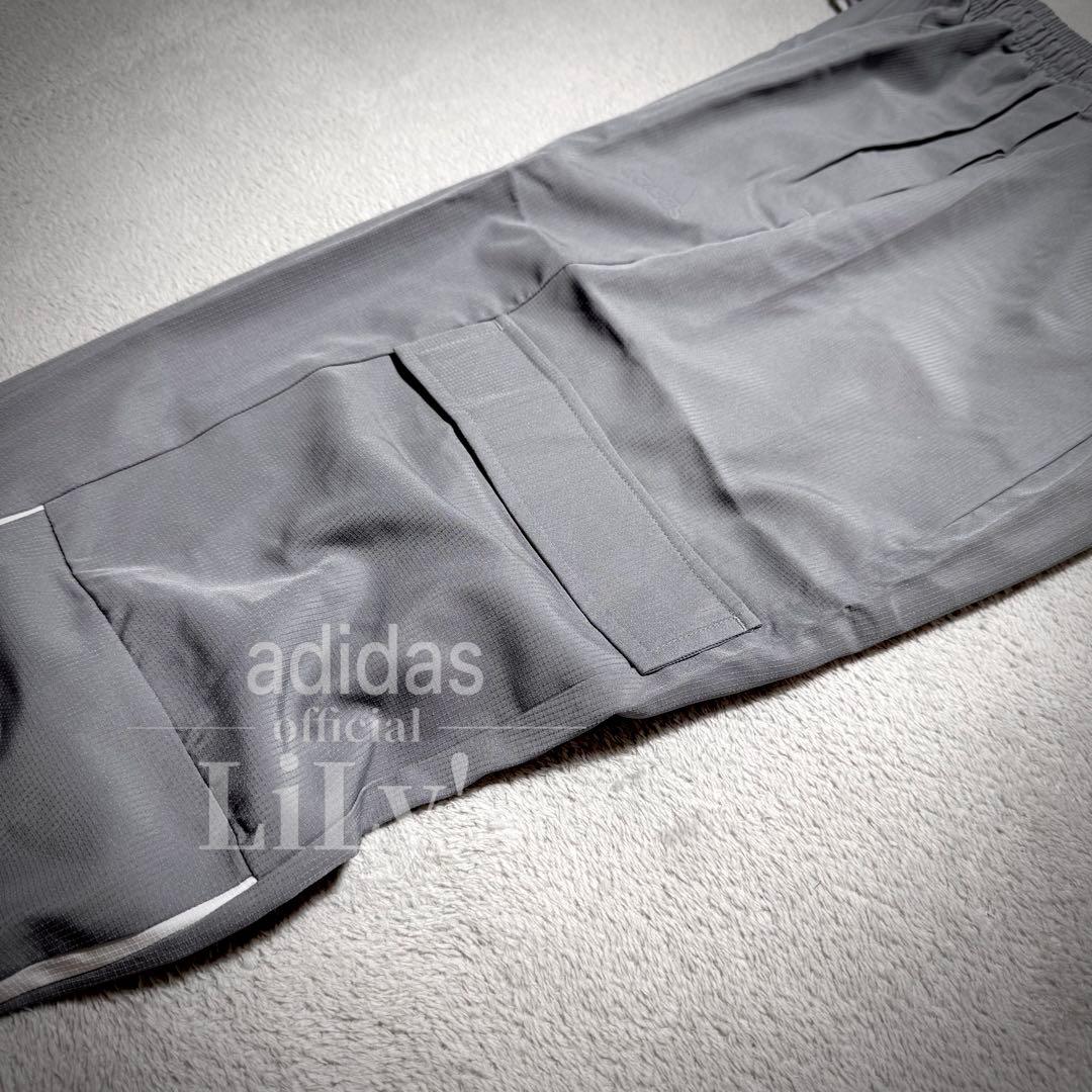 【２ＸＬサイズ】adidas上下セットアップ　グレー　　ウーブン　ウインド