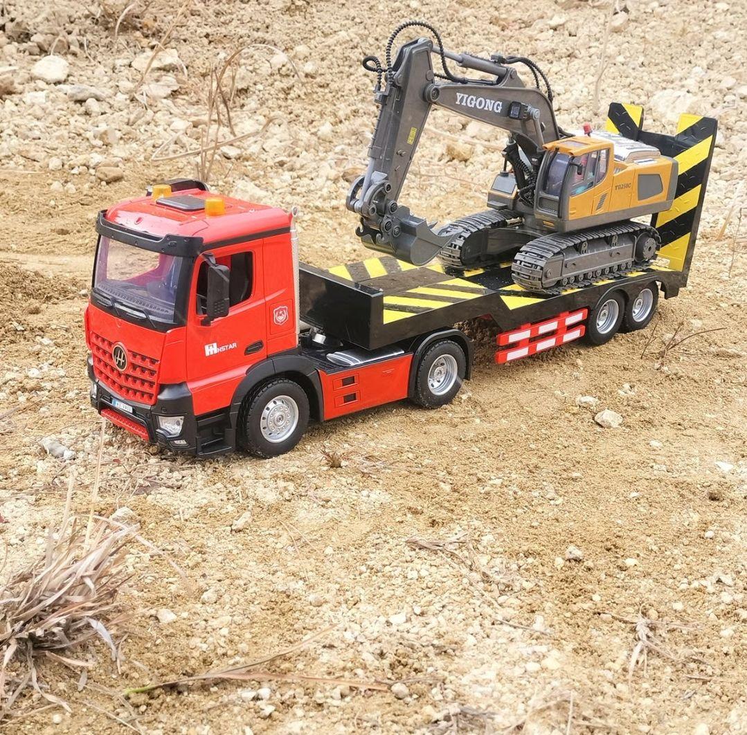 【ほぼ未使用】大型1/16 トレーラーラジコン｜運べる本格仕様｜新品級｜半額以下