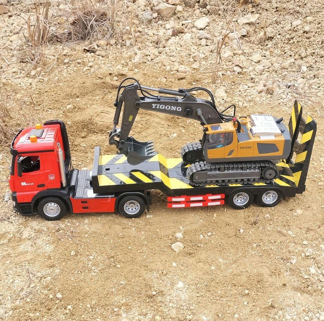 【ほぼ未使用】大型1/16 トレーラーラジコン｜運べる本格仕様｜新品級｜半額以下