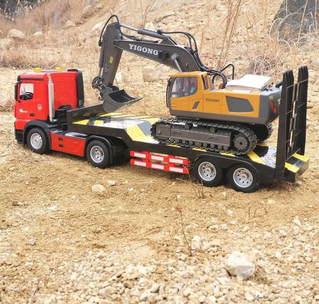 【ほぼ未使用】大型1/16 トレーラーラジコン｜運べる本格仕様｜新品級｜半額以下