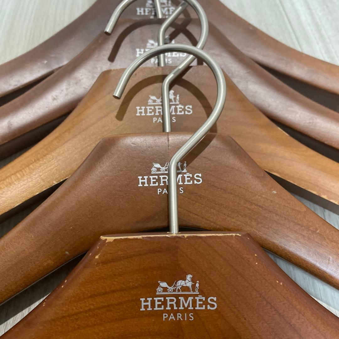 FHERMES エルメス　木製ハンガー 5本セット