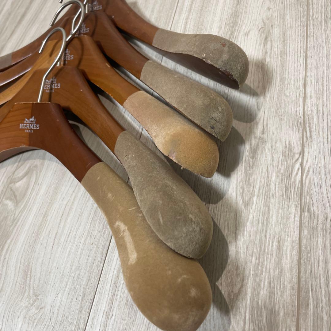 FHERMES エルメス　木製ハンガー 5本セット