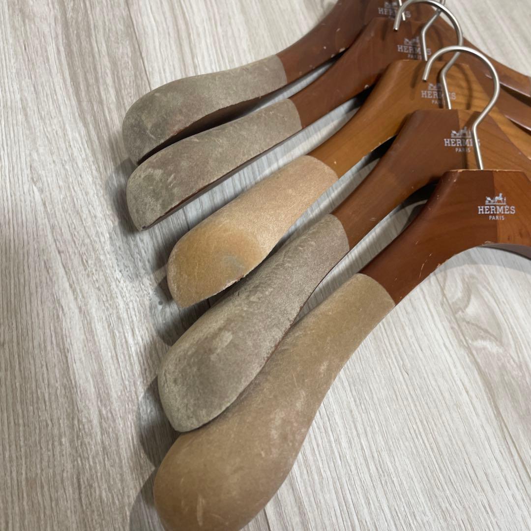 FHERMES エルメス　木製ハンガー 5本セット
