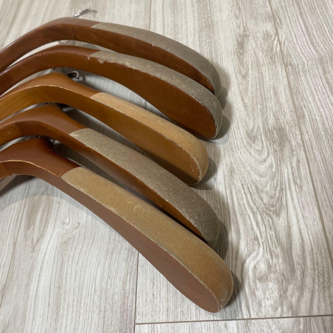 FHERMES エルメス　木製ハンガー 5本セット