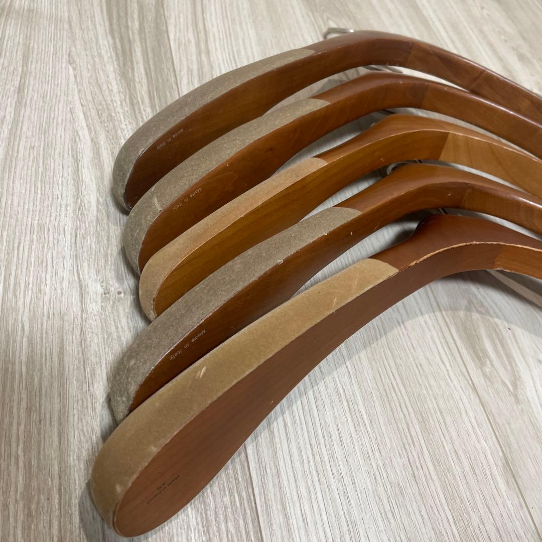 FHERMES エルメス　木製ハンガー 5本セット