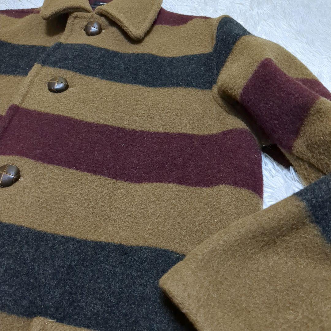 銘品 モンゴメリー ロカバールコート ダッフル エルメス元ネタ ワイドボーダー
