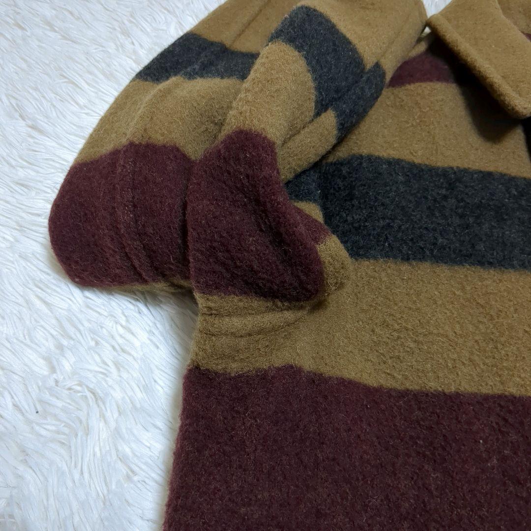 銘品 モンゴメリー ロカバールコート ダッフル エルメス元ネタ ワイドボーダー