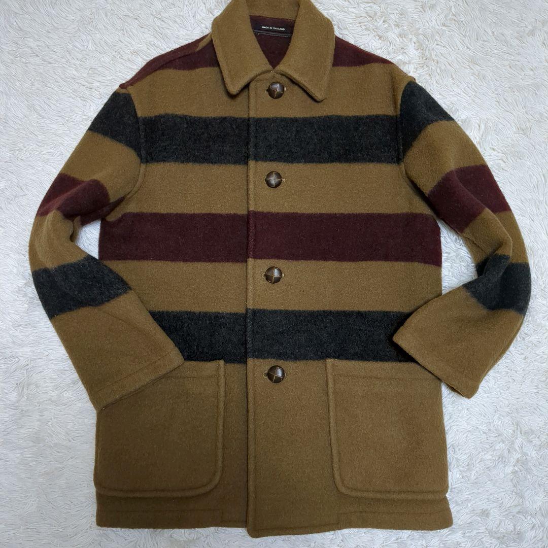 銘品 モンゴメリー ロカバールコート ダッフル エルメス元ネタ ワイドボーダー