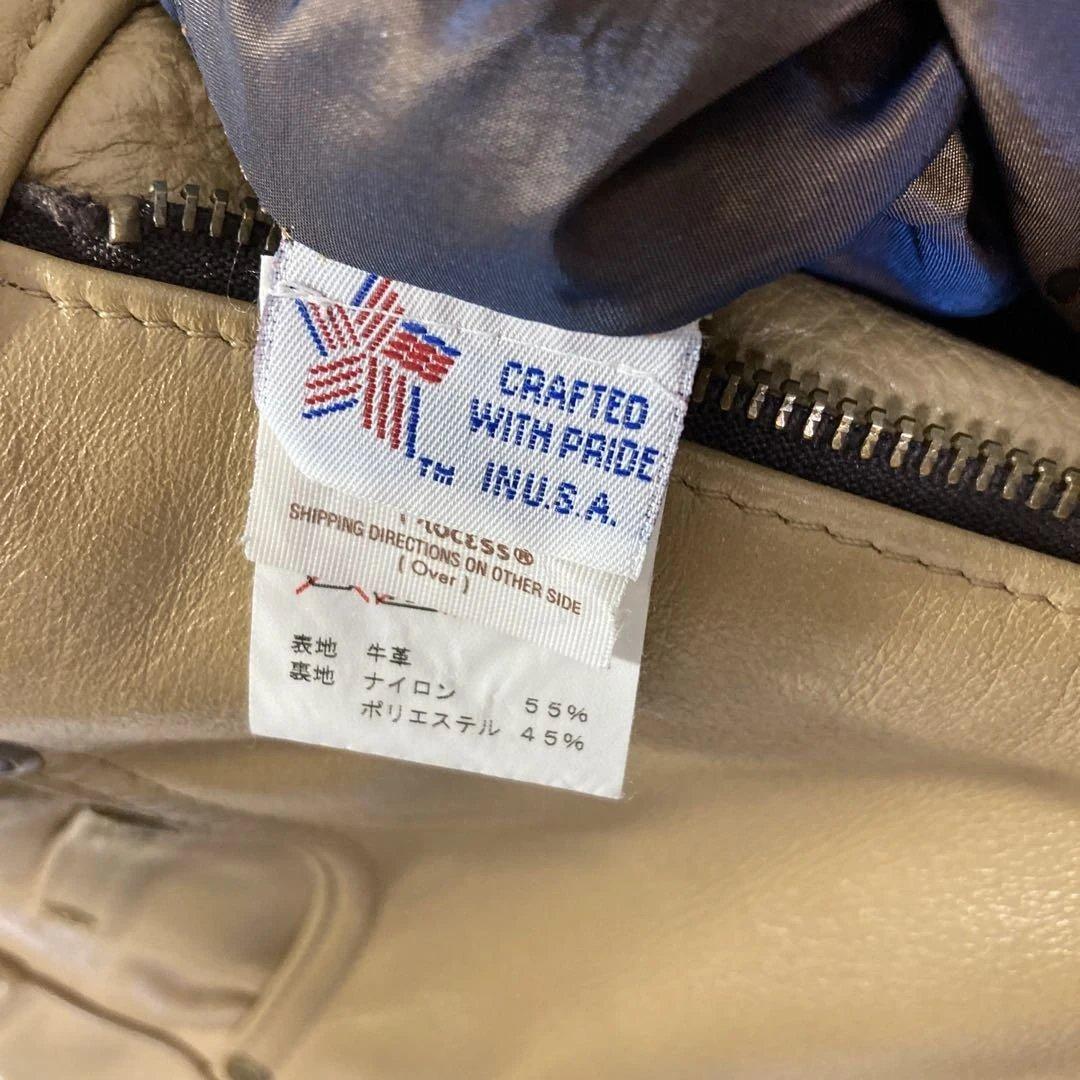 【希少品】schott ショット USA製 レザー パンツ ベージュ 28インチ