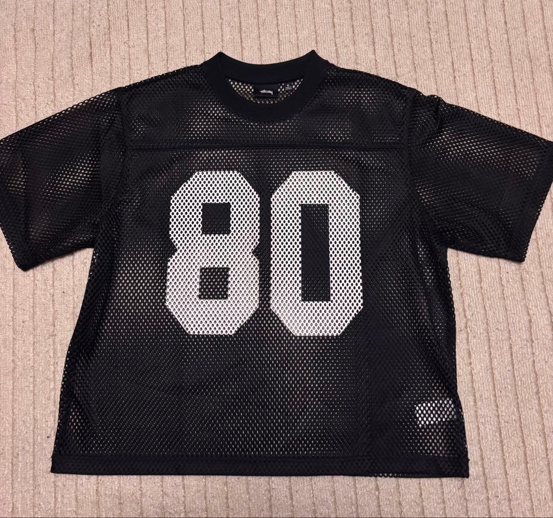 トップス STUSSY team jersey 80 BLACK Medium
