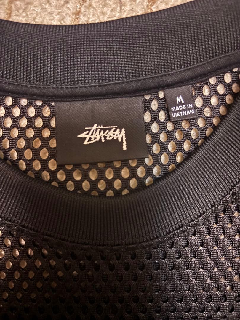 トップス STUSSY team jersey 80 BLACK Medium