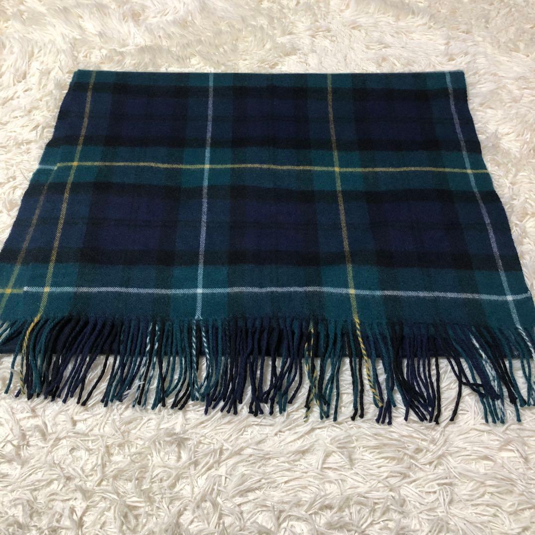 美品　トゥモローランド　カシミヤ　大判ストール　チェック　マフラー