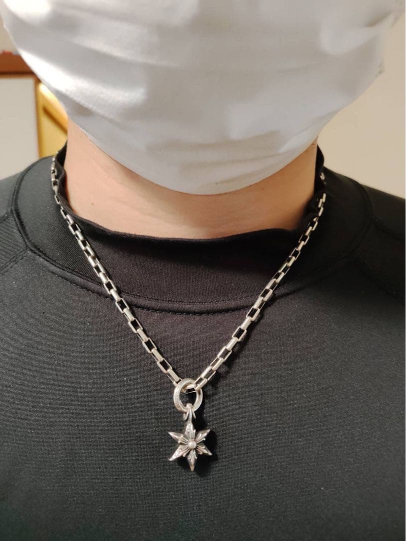 クロムハーツ　シルバー 星形 スターチャーム　ネックレス