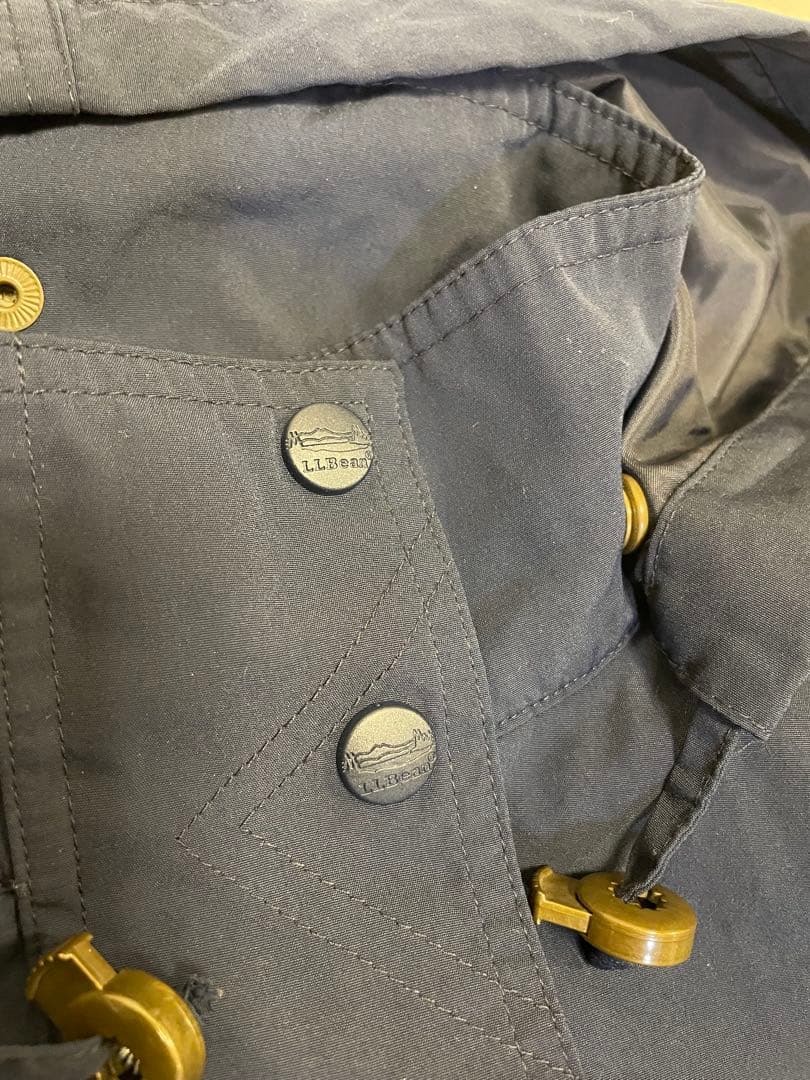 L.L.Bean ロングレインコート マウンテンパーカー ネイビー M 美品