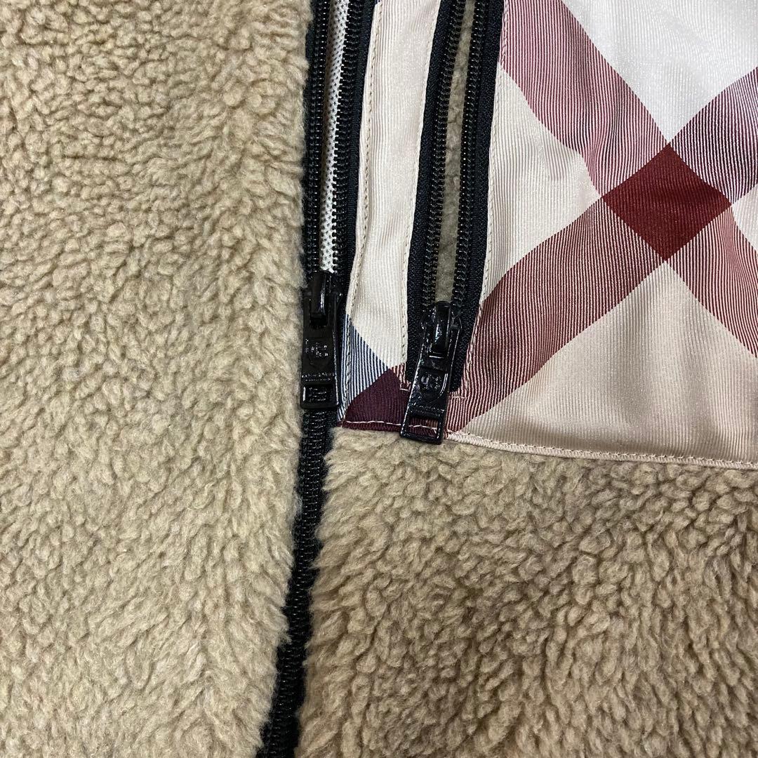 BLACK LABEL クレストブリッジ フリースベスト ベージュLサイズ
