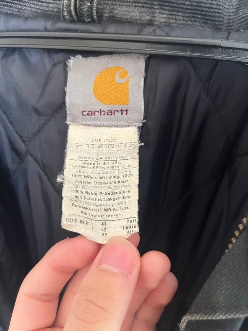古着 Carhartt トラディショナルコート 希少カラー ダークグリーン