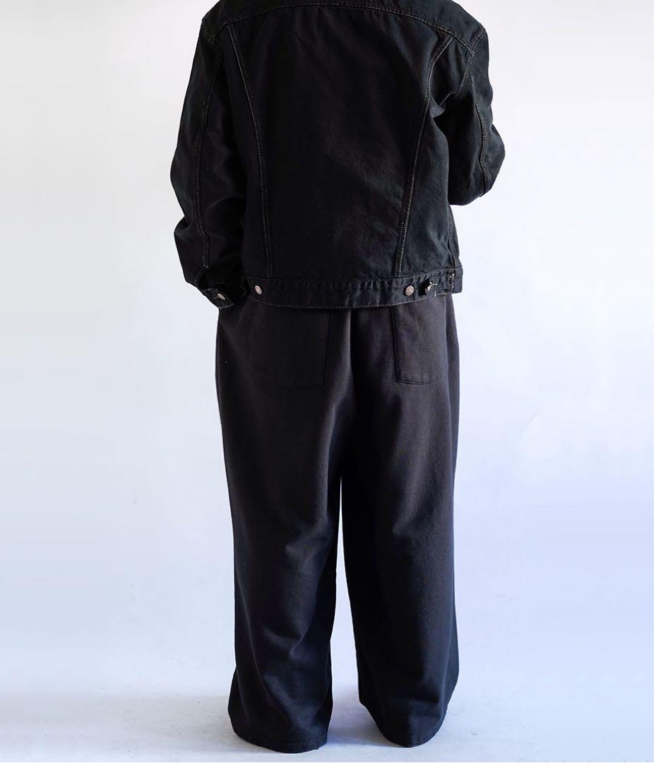 ANCELLM アンセルム TUCK SWEAT PANTS 黒 サイズ2