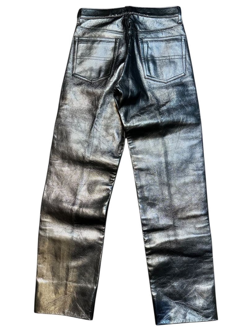 極美品！Harold Daniellホースハイド 馬革 本革レザーパンツ M