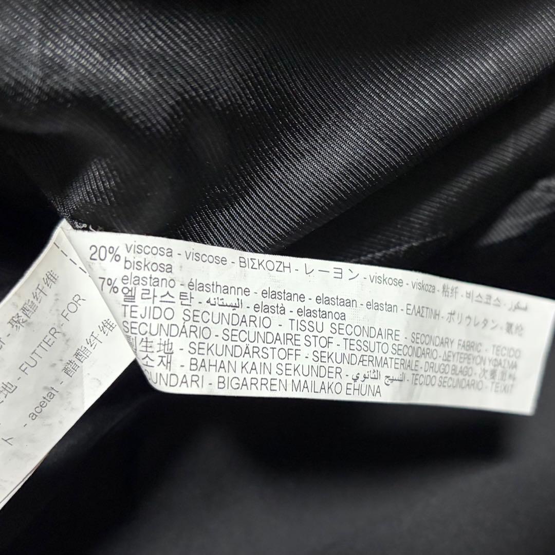 【美品】ZARA ザラ タキシード ジャケット ショールカラー ブラック XL