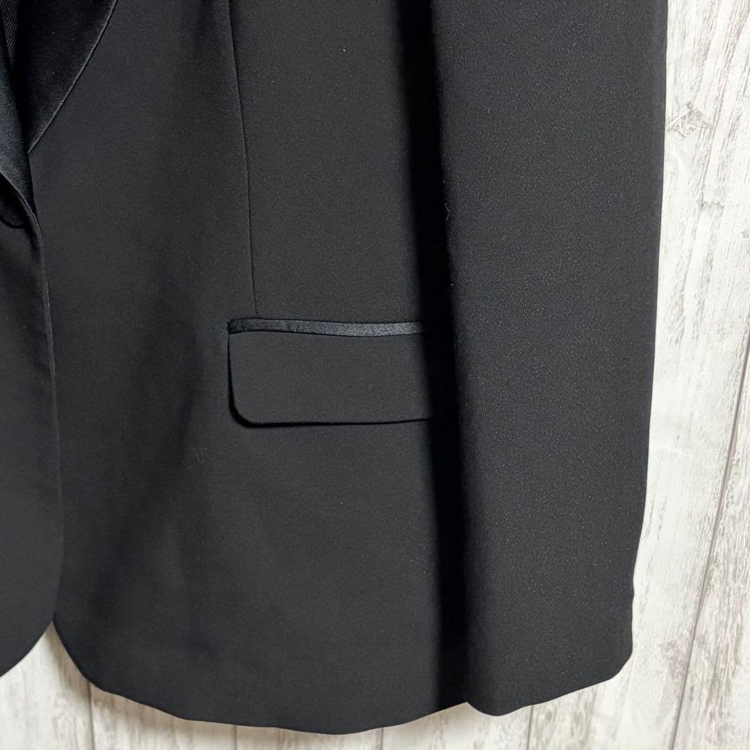 【美品】ZARA ザラ タキシード ジャケット ショールカラー ブラック XL