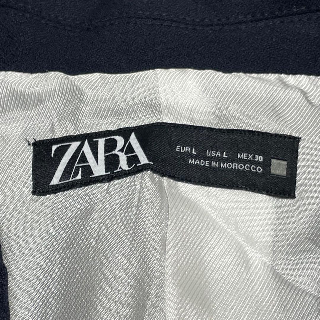 新品 ZARA ザラ 紺ブレ ダブルブレストブレザー 金ボタン 濃紺 ジャケット