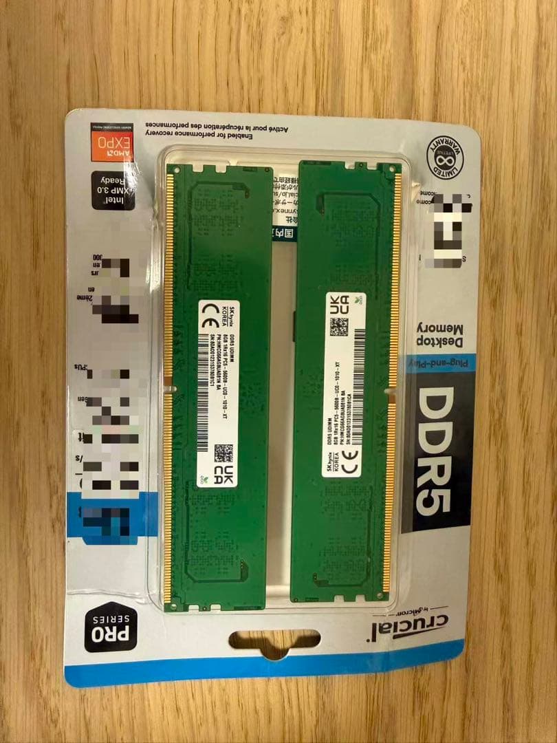 DDR5 5600MHz 16GB（8GB×2）Alienware純正pcメモリ