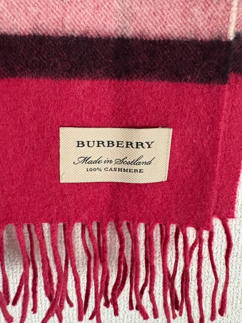 k*e様 BURBERRY カシミヤ マフラー チェック柄　30cm×170㎝