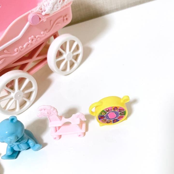 当時品 レア 平成レトロ バービー人形 とことこ動く ケリーちゃん ベビーカー