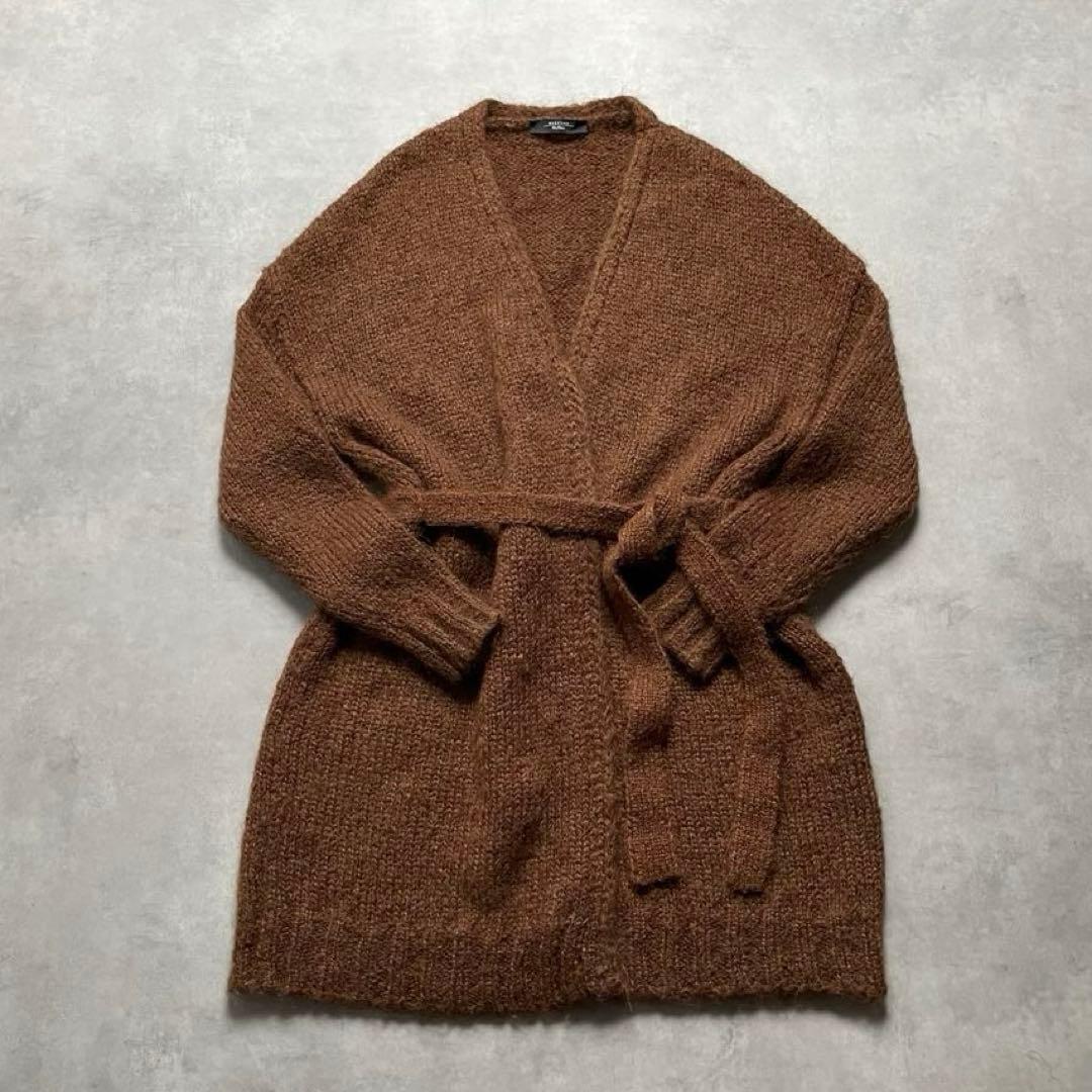 【美品】MAXMARA ニットカーディガン マニュエラ ベルテットコート モヘア