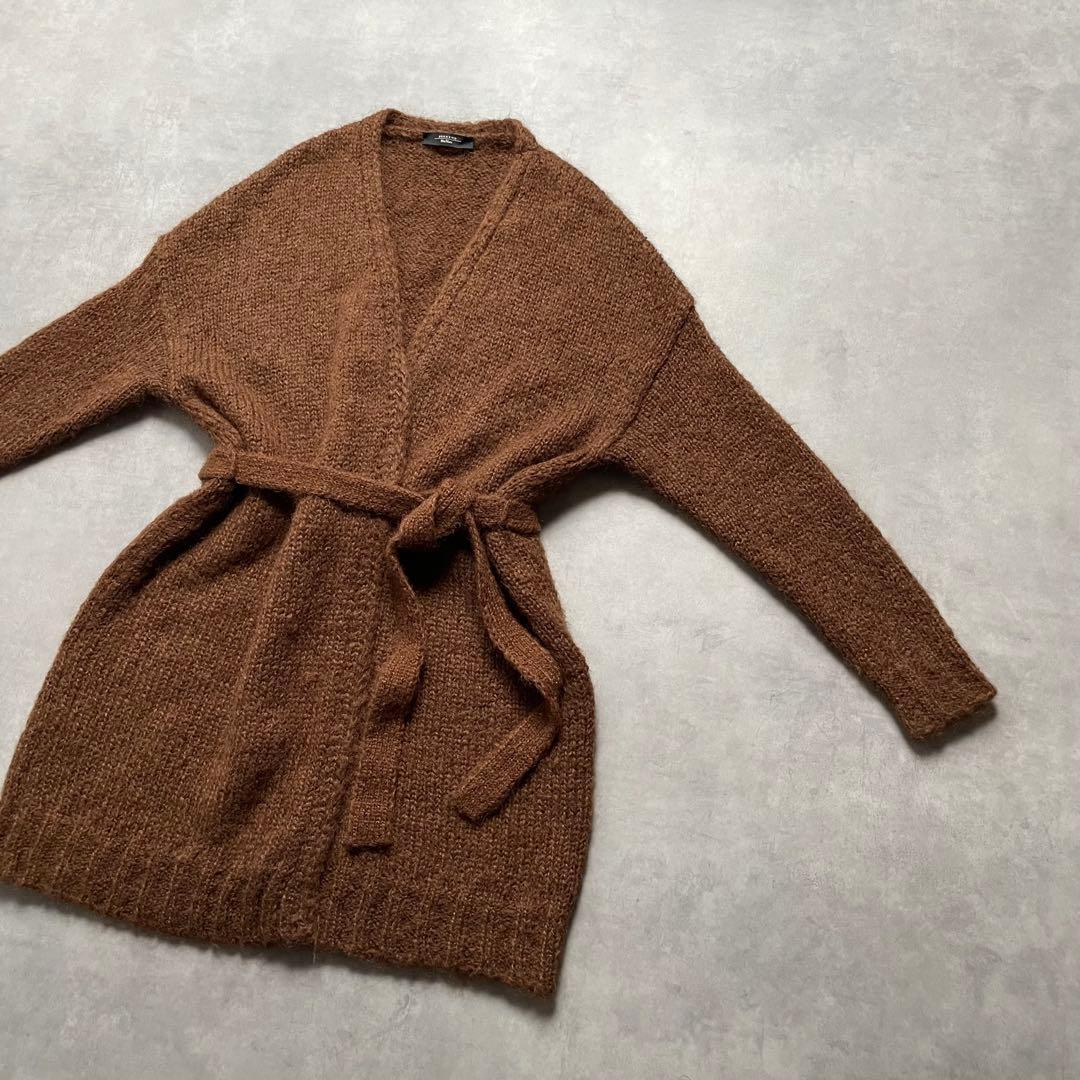 【美品】MAXMARA ニットカーディガン マニュエラ ベルテットコート モヘア