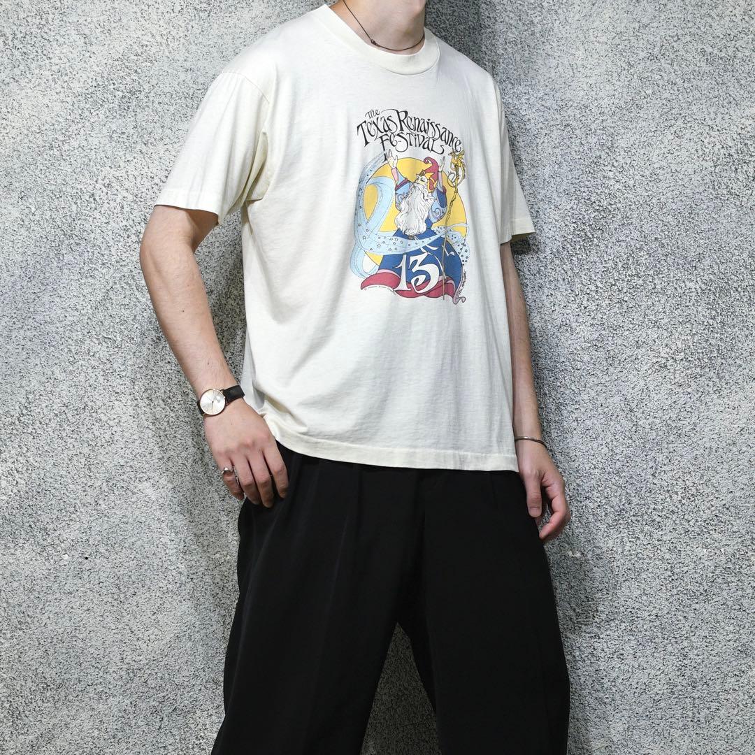 古着 86s USA製 シングルステッチ ルネサンスフェスティバル 記念Tシャツ