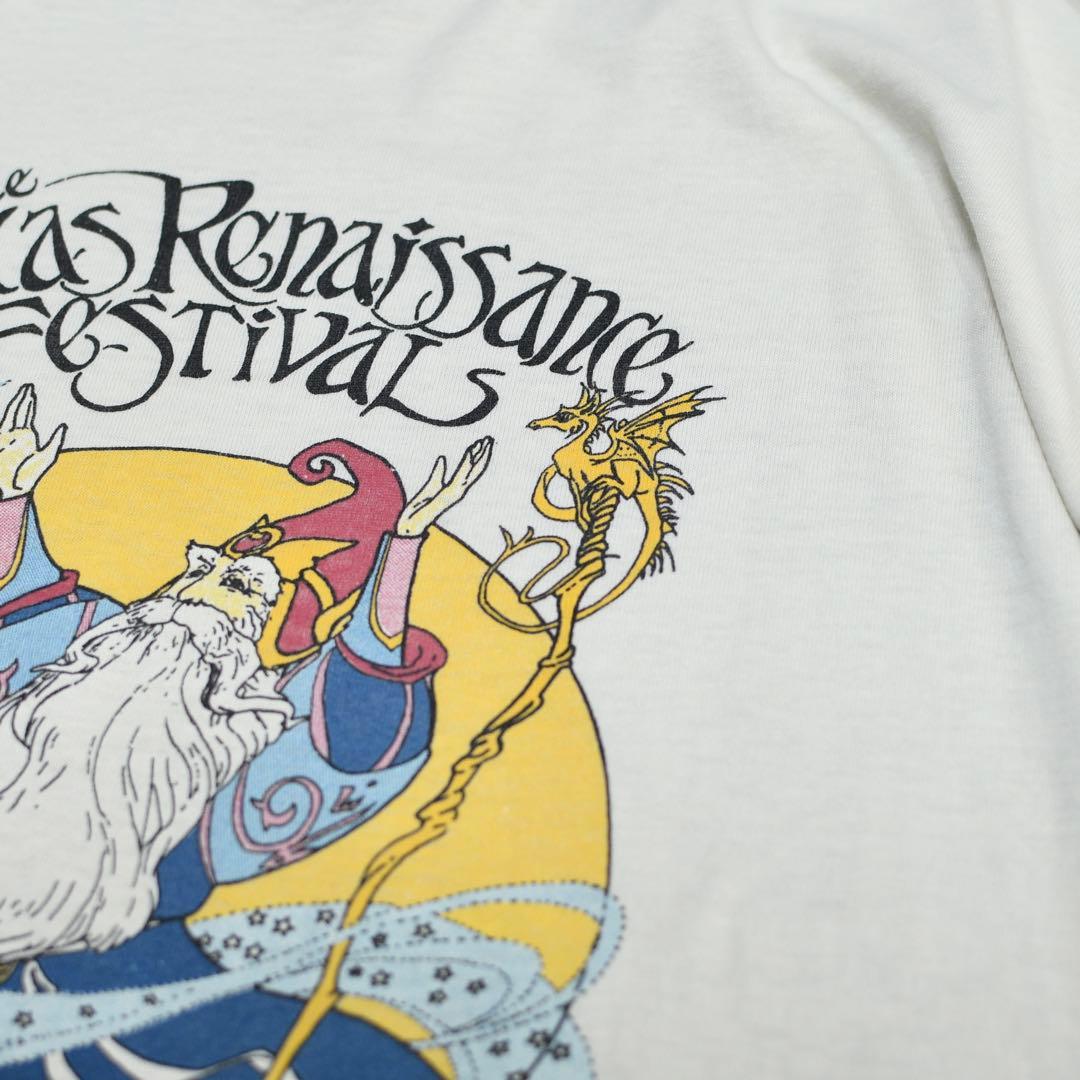 古着 86s USA製 シングルステッチ ルネサンスフェスティバル 記念Tシャツ