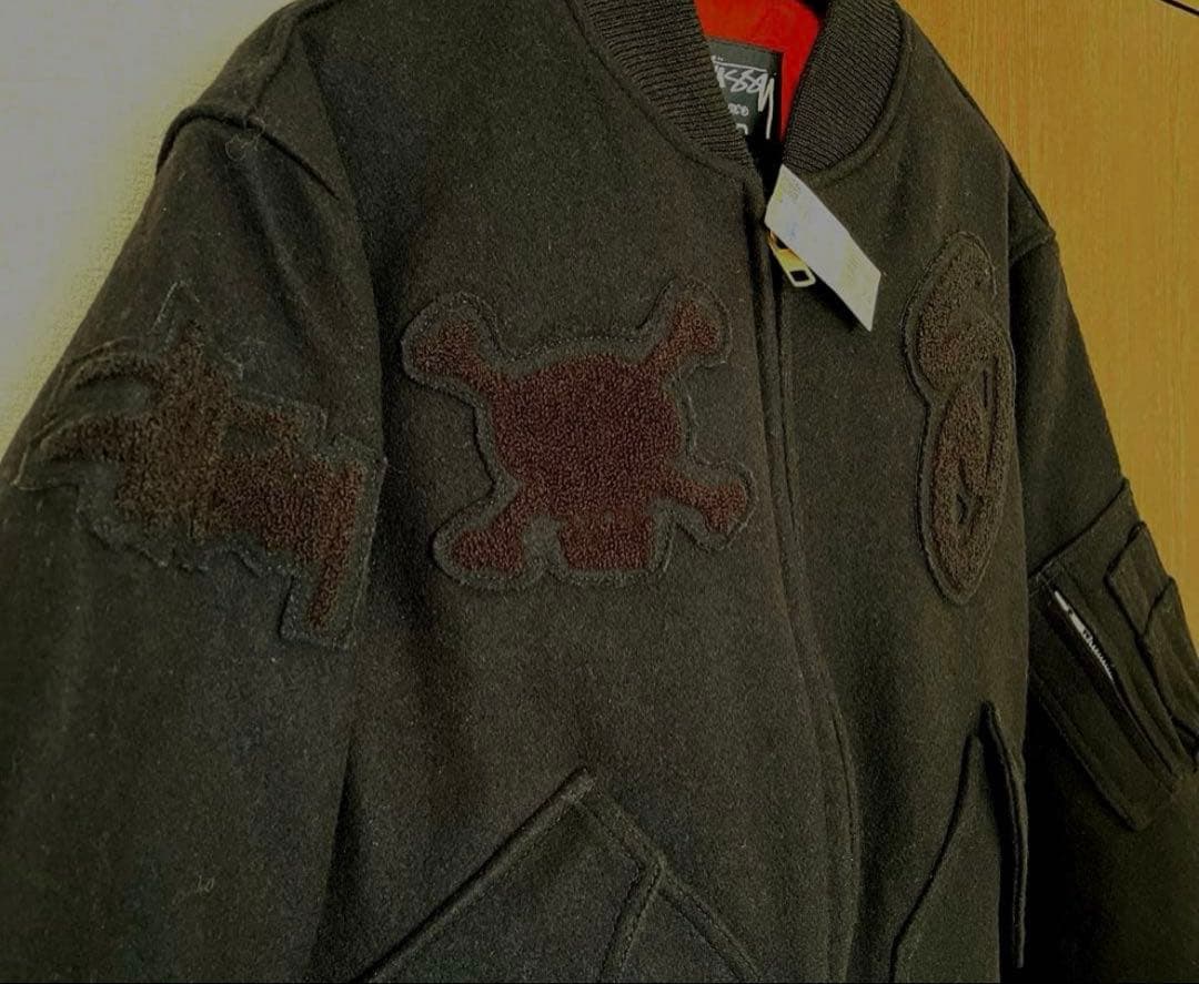 最終値下げ Stussy ブラック ジャンパー・ブルゾン
