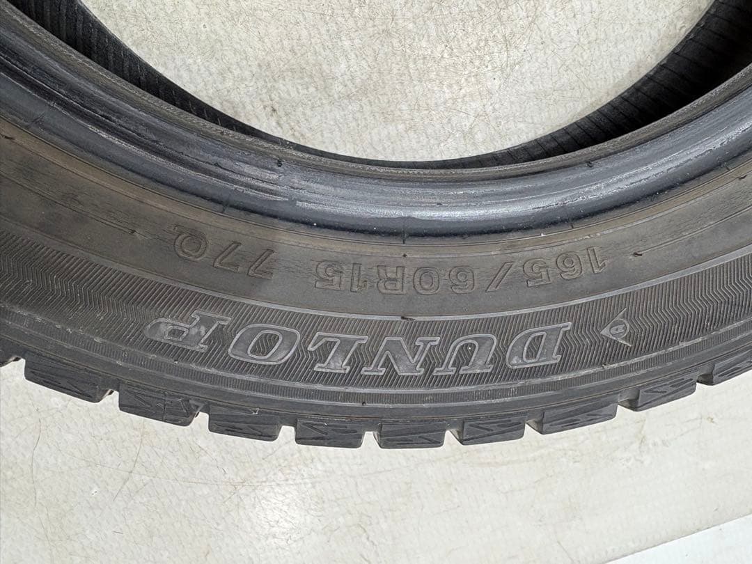 富山県☆DUNLOP WINTERMAXX 01 165/60R15 7部山