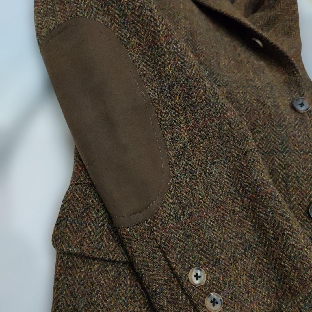 Harris Tweed ハリスツイード 　ジャケット　ヘリンボーン　茶
