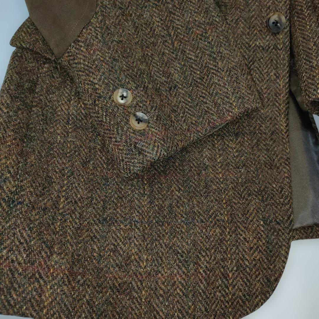 Harris Tweed ハリスツイード 　ジャケット　ヘリンボーン　茶