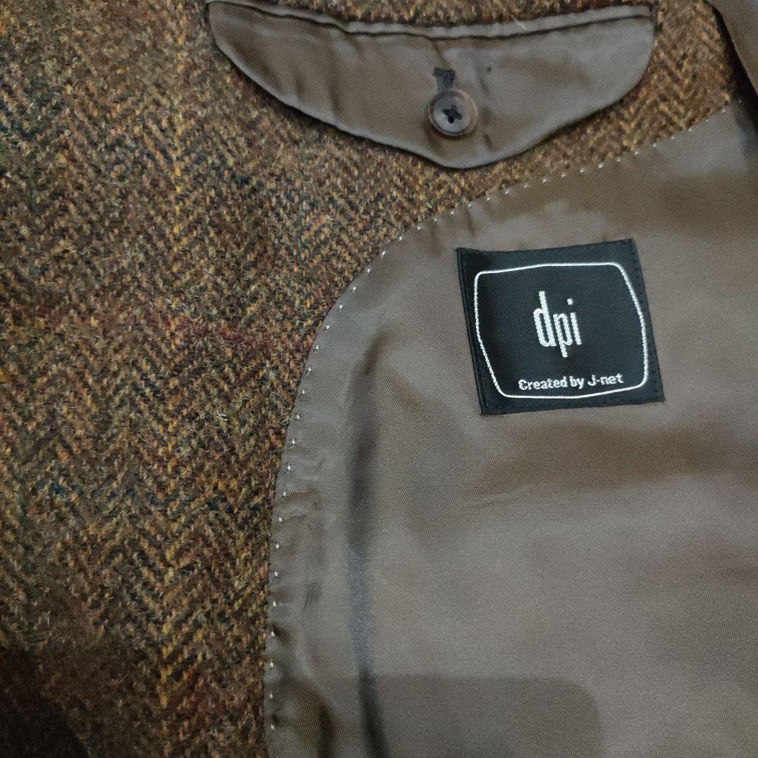Harris Tweed ハリスツイード 　ジャケット　ヘリンボーン　茶