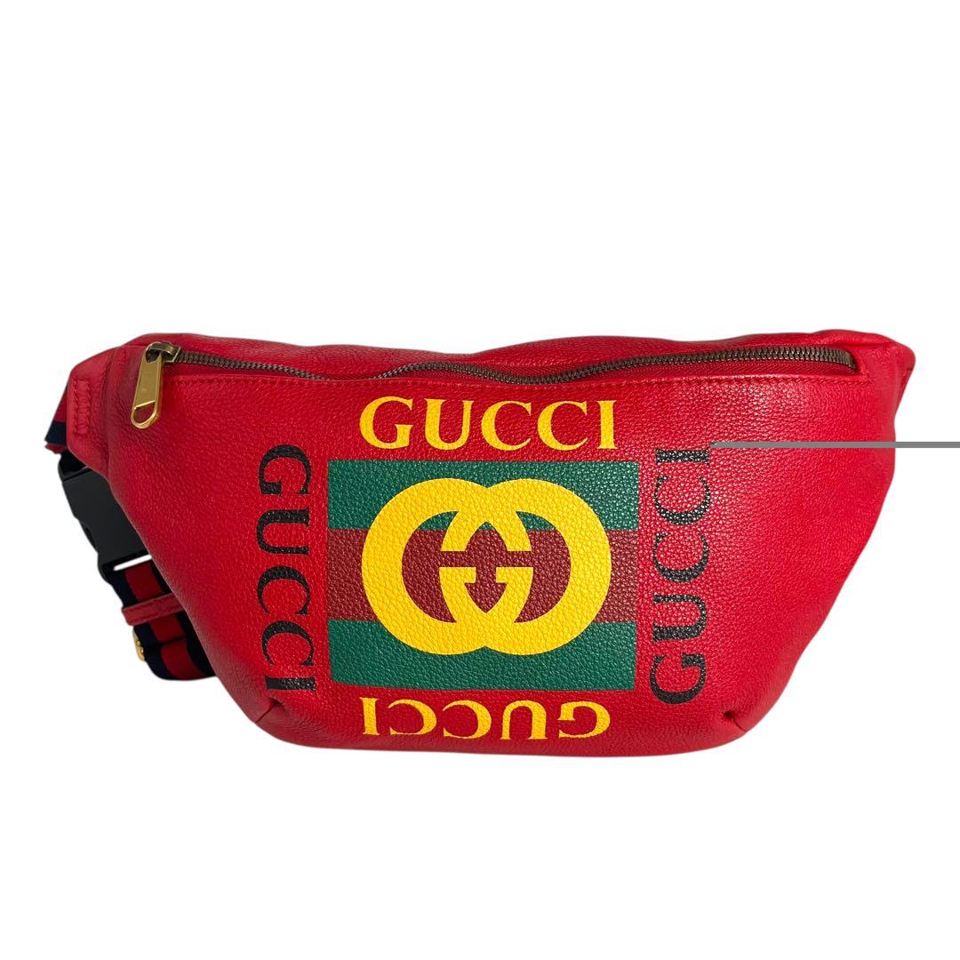 プ*M様 GUCCI ボディバッグ・ウエストポーチ レッド