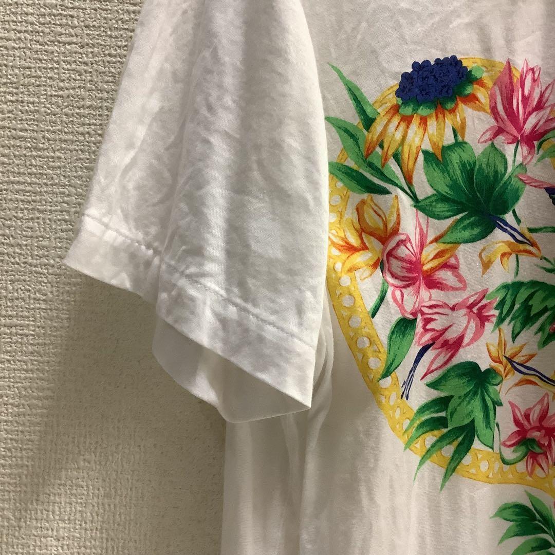 6732⑦【クリスチャンディオール スポーツ 花柄 ポロシャツ 半袖】