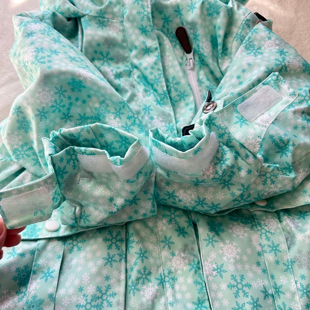 ♡cosby♡美品　スキーウェア　130 女の子　上下セット　雪　ミントグリーン