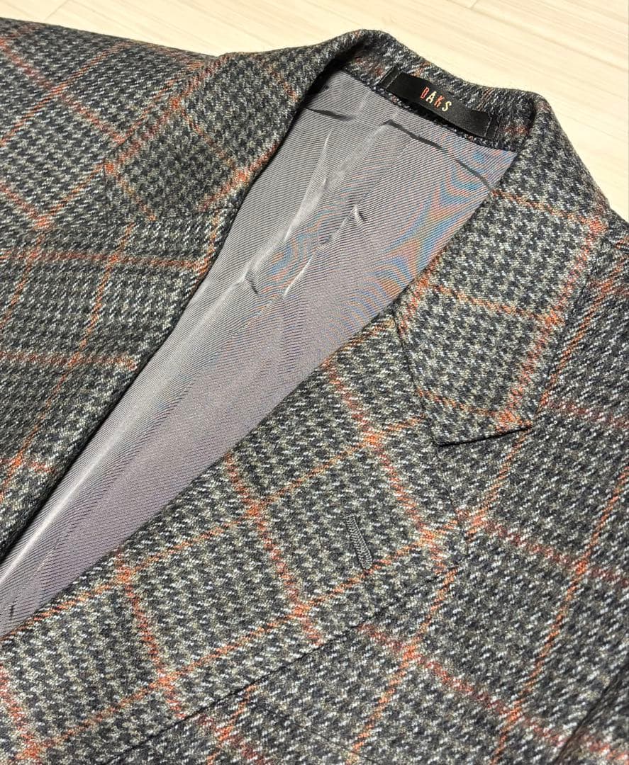 未使用 DAKS ダックス メンズ ジャケット ブレザー 羊毛 カシミヤ BB3