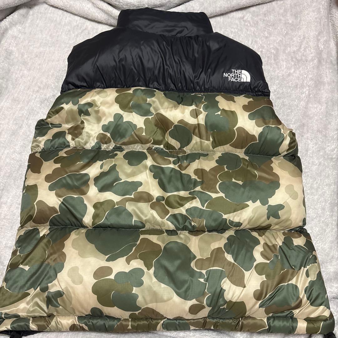 メロンソーダTHE NORTH FACE カモフラージュ ダウンベスト L